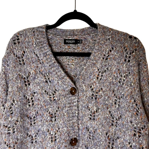 Soaked In Luxury Anabelle Open Knit Cardigan- Size XS - Picture 7 of 14